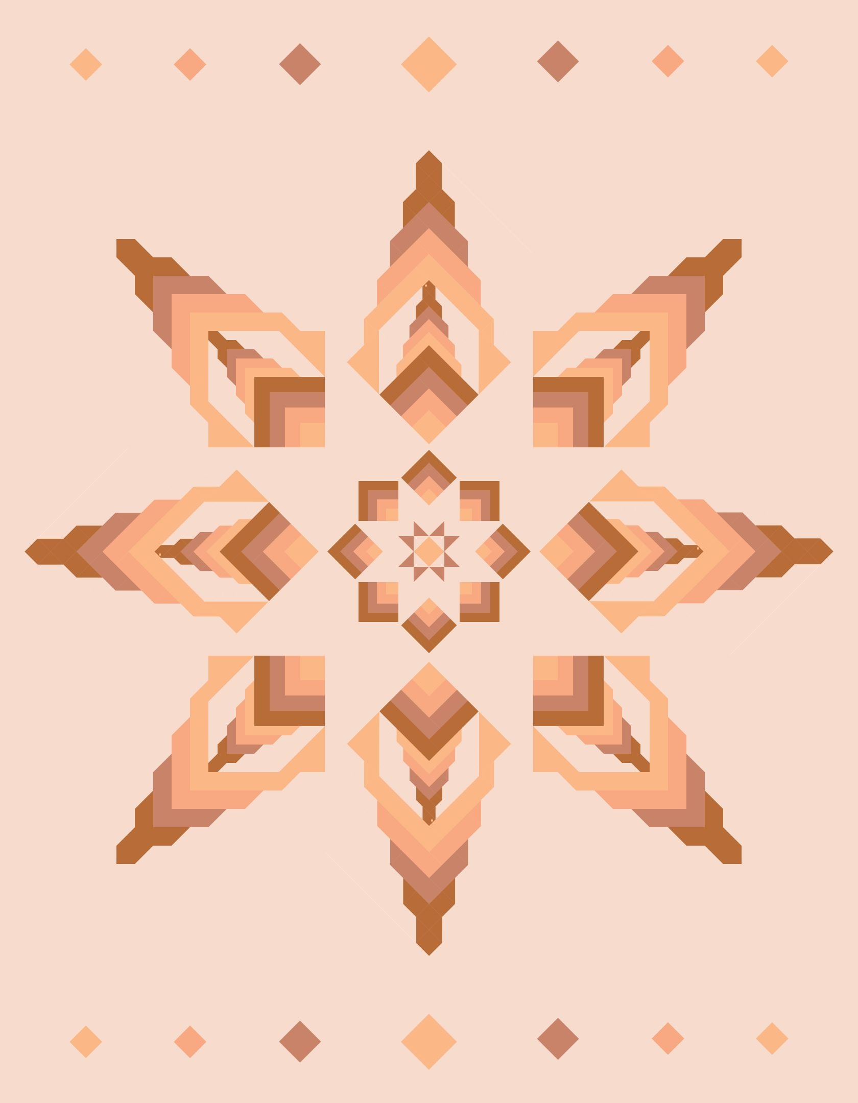 quiltkit | heck.yes.sew.co | northerly | 4 color warm glow - floydthefox