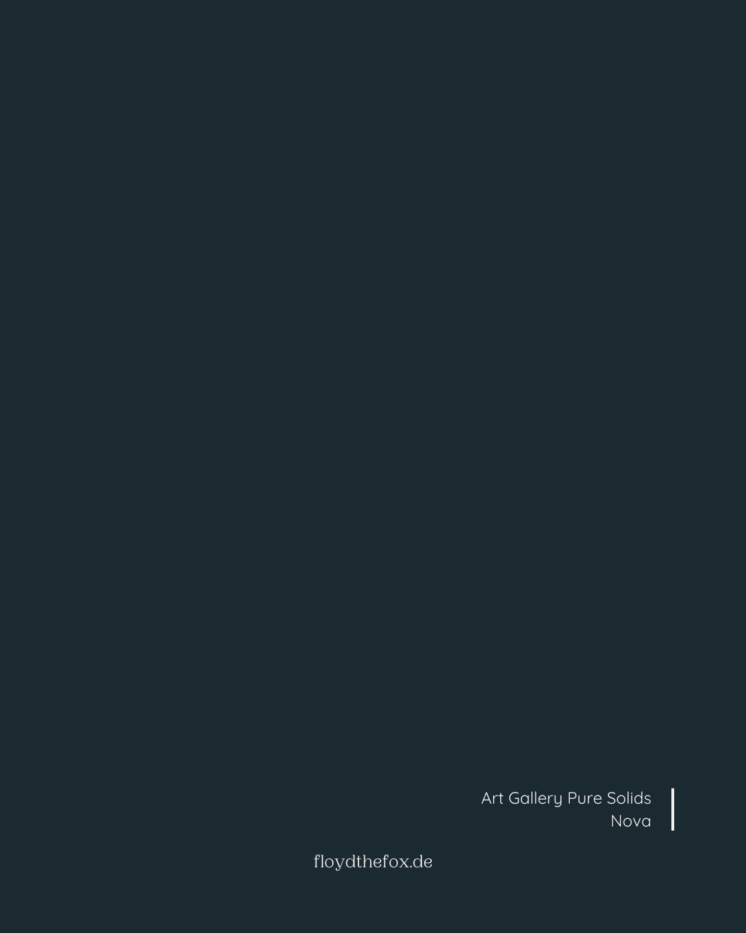 nova | art gallery SIGNATURE PURE solids - floydthefox