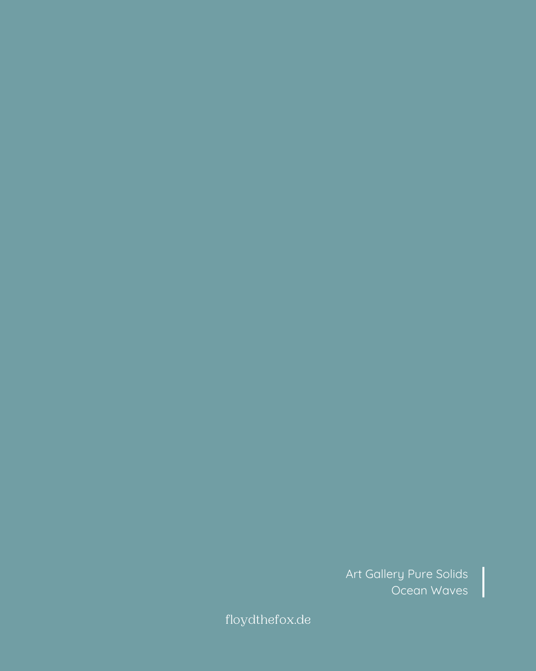 ocean waves | art gallery PURE solids - floydthefox