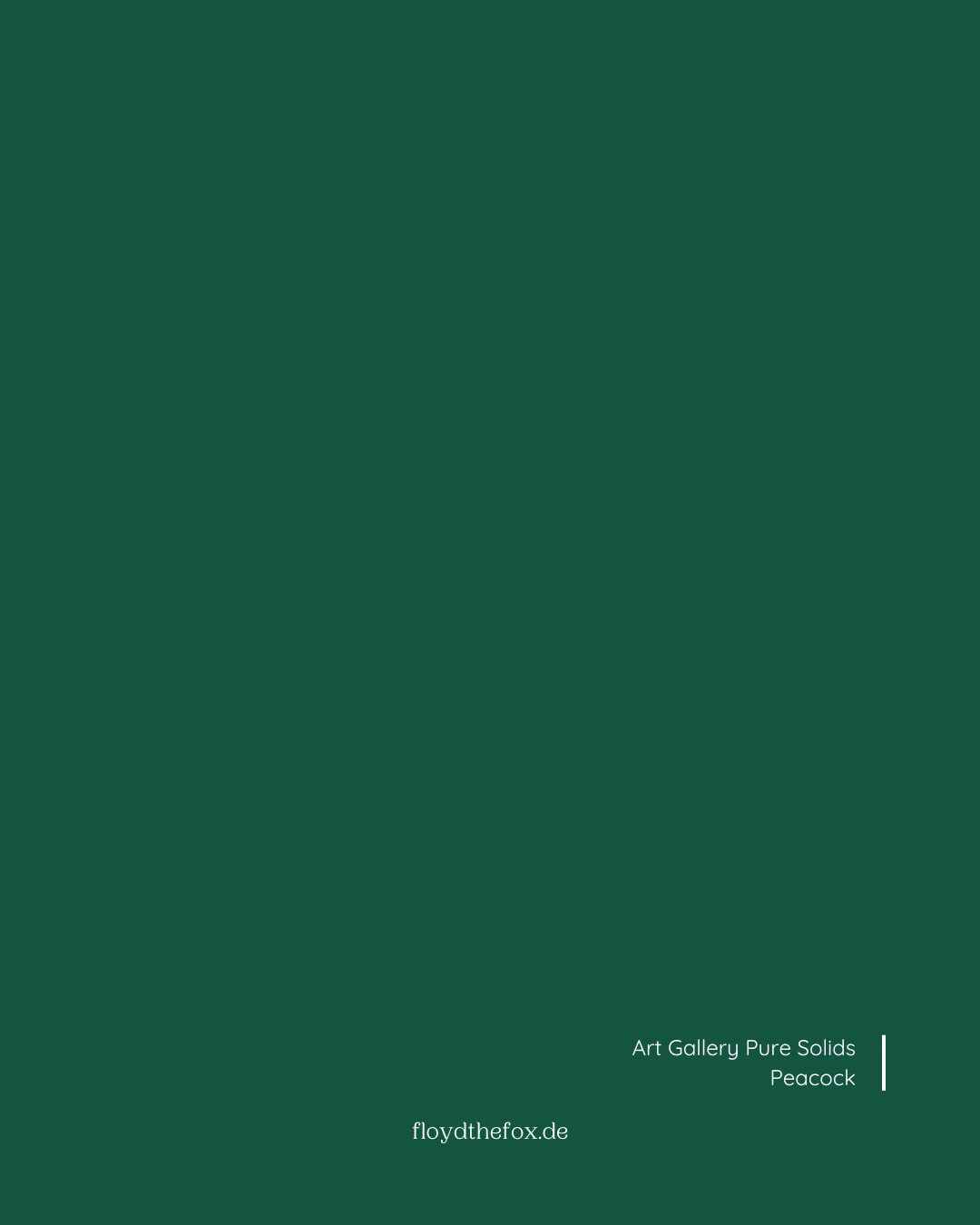 peacock | art gallery PURE solids - floydthefox