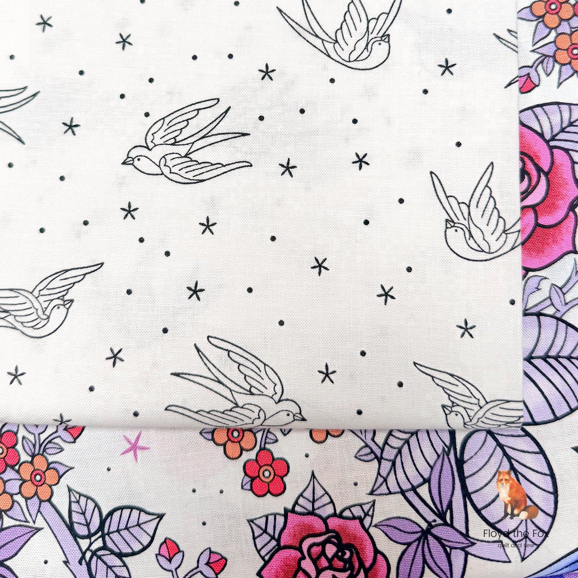 andover | patchworkstoff | perfect day | swallows white