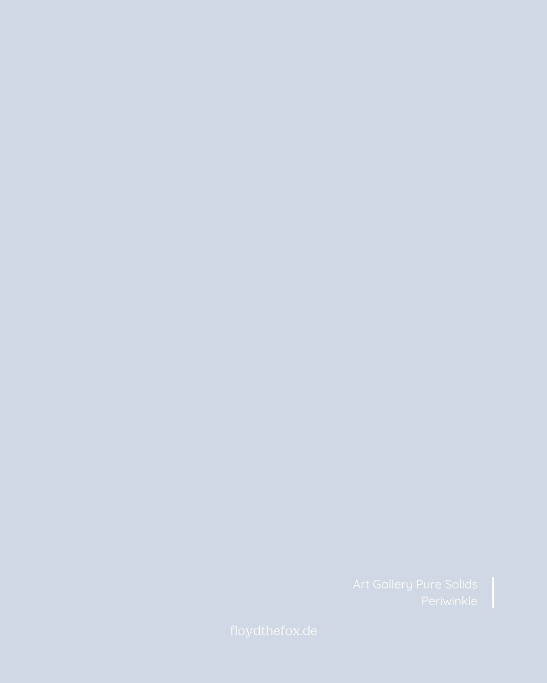periwinkle | art gallery PURE solids - floydthefox