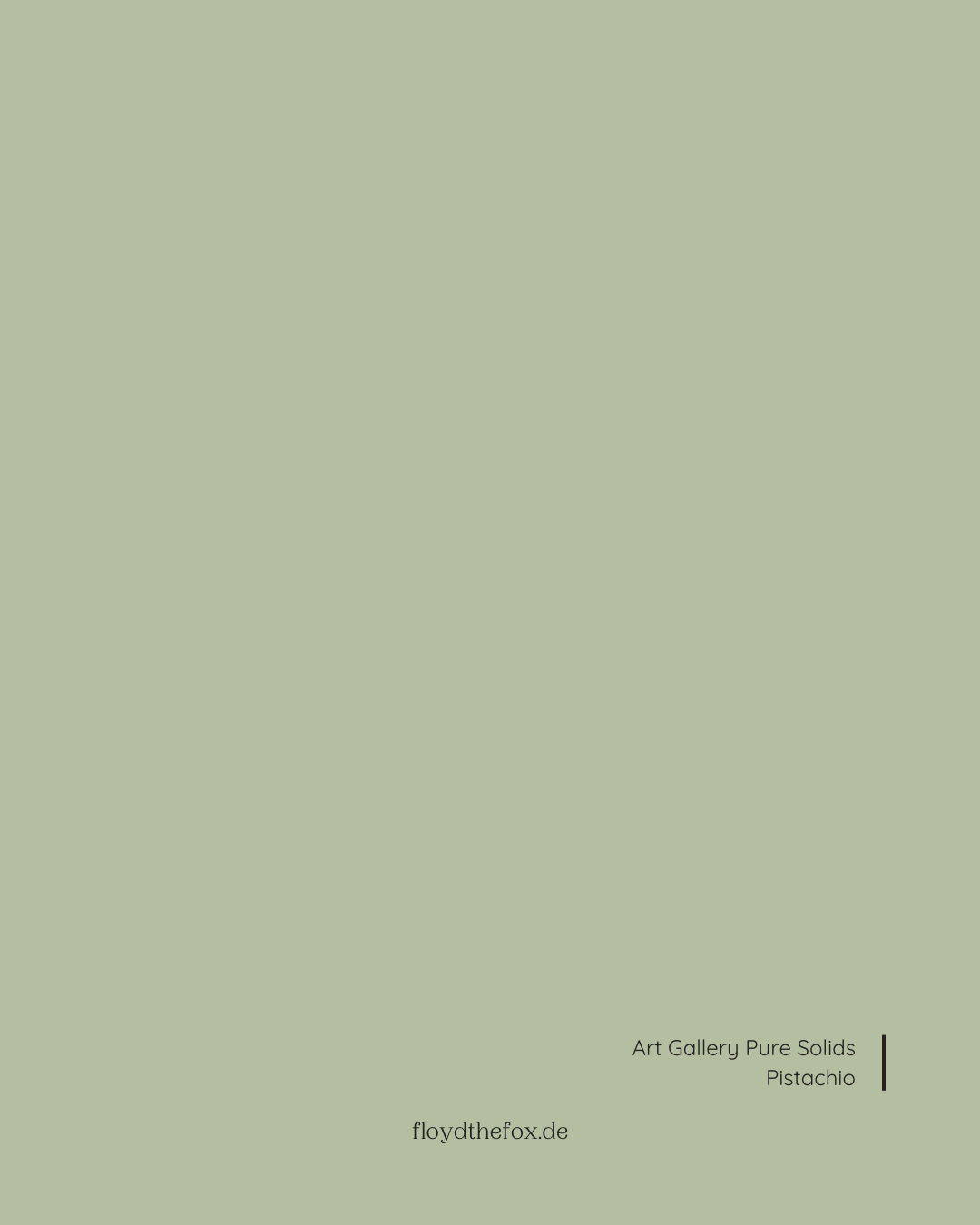 pistachio | art gallery SIGNATURE PURE solids - floydthefox