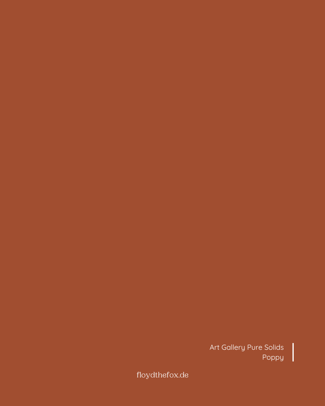poppy | art gallery SIGNATURE PURE solids - floydthefox