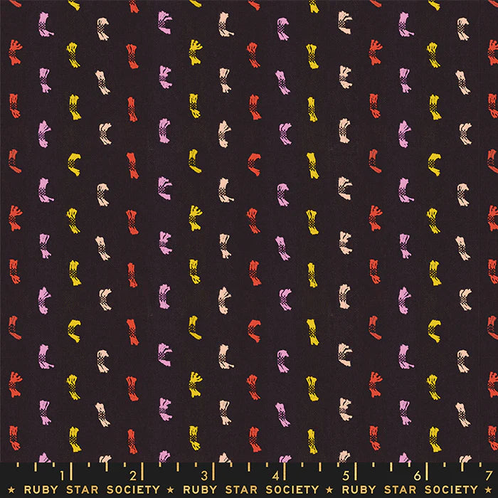 ruby star society | warp&weft | flicker in black - floydthefox