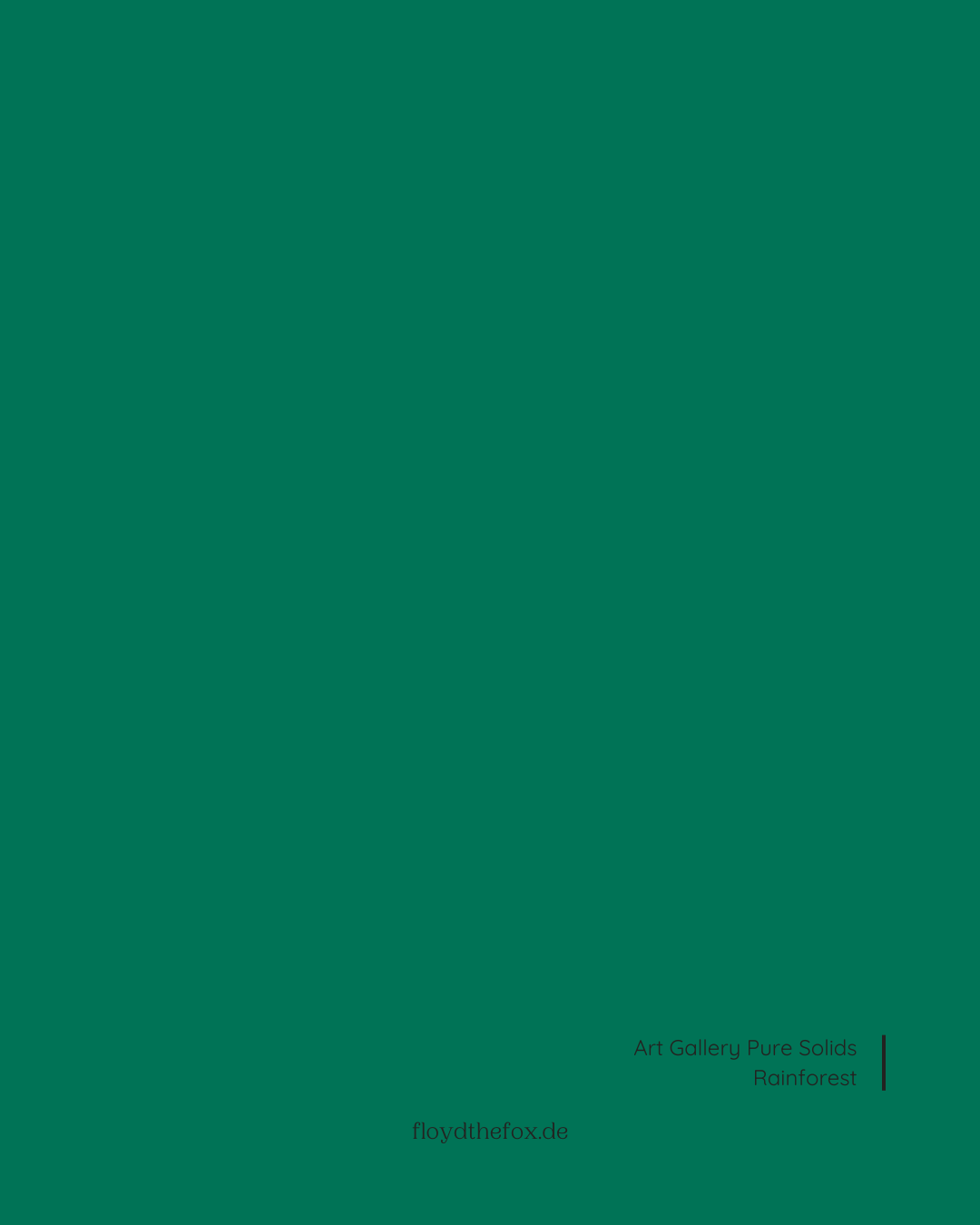 rainforest | art gallery PURE solids - floydthefox