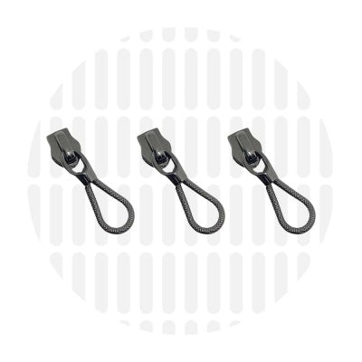 zipper zoo | slider | gun metal