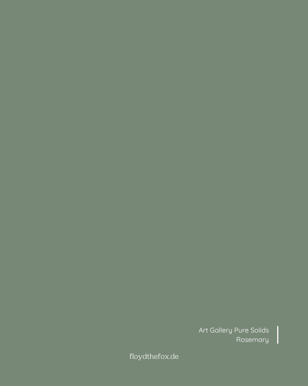 rosemary | art gallery PURE solids - floydthefox