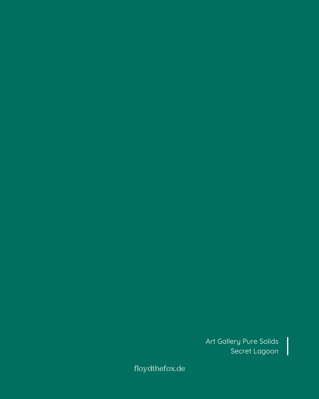 secret lagoon | art gallery PURE solids - floydthefox
