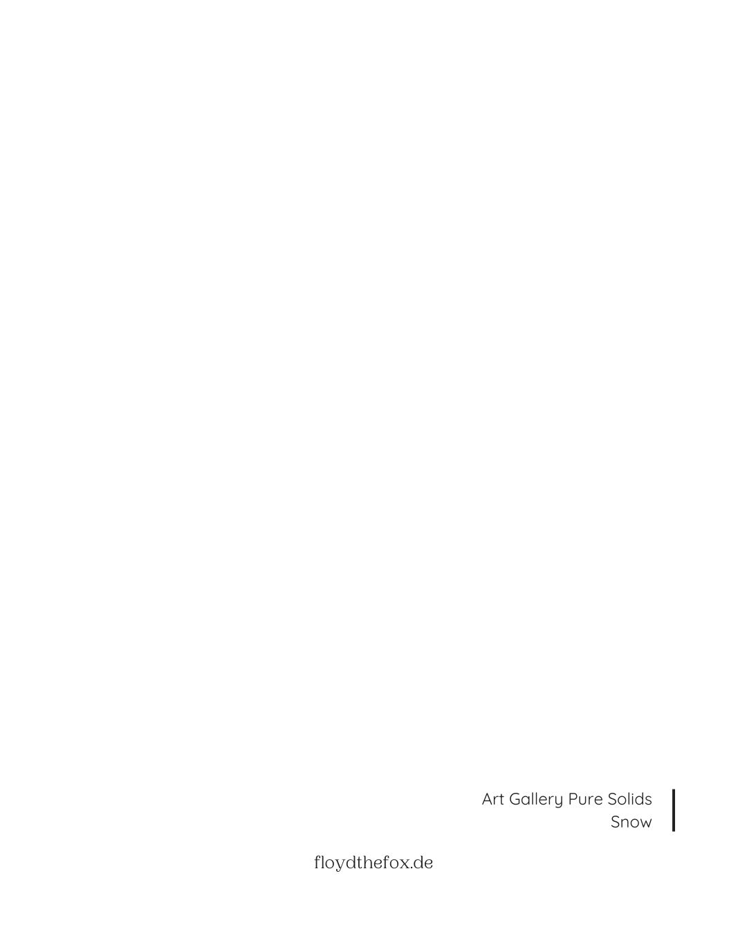 snow | art gallery PURE solids - floydthefox