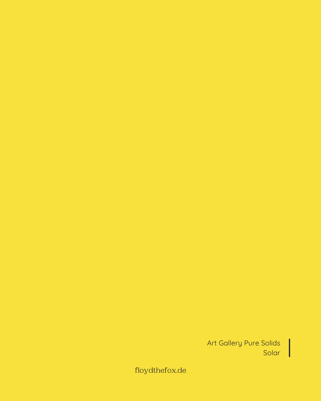 solar | art gallery PURE solids - floydthefox