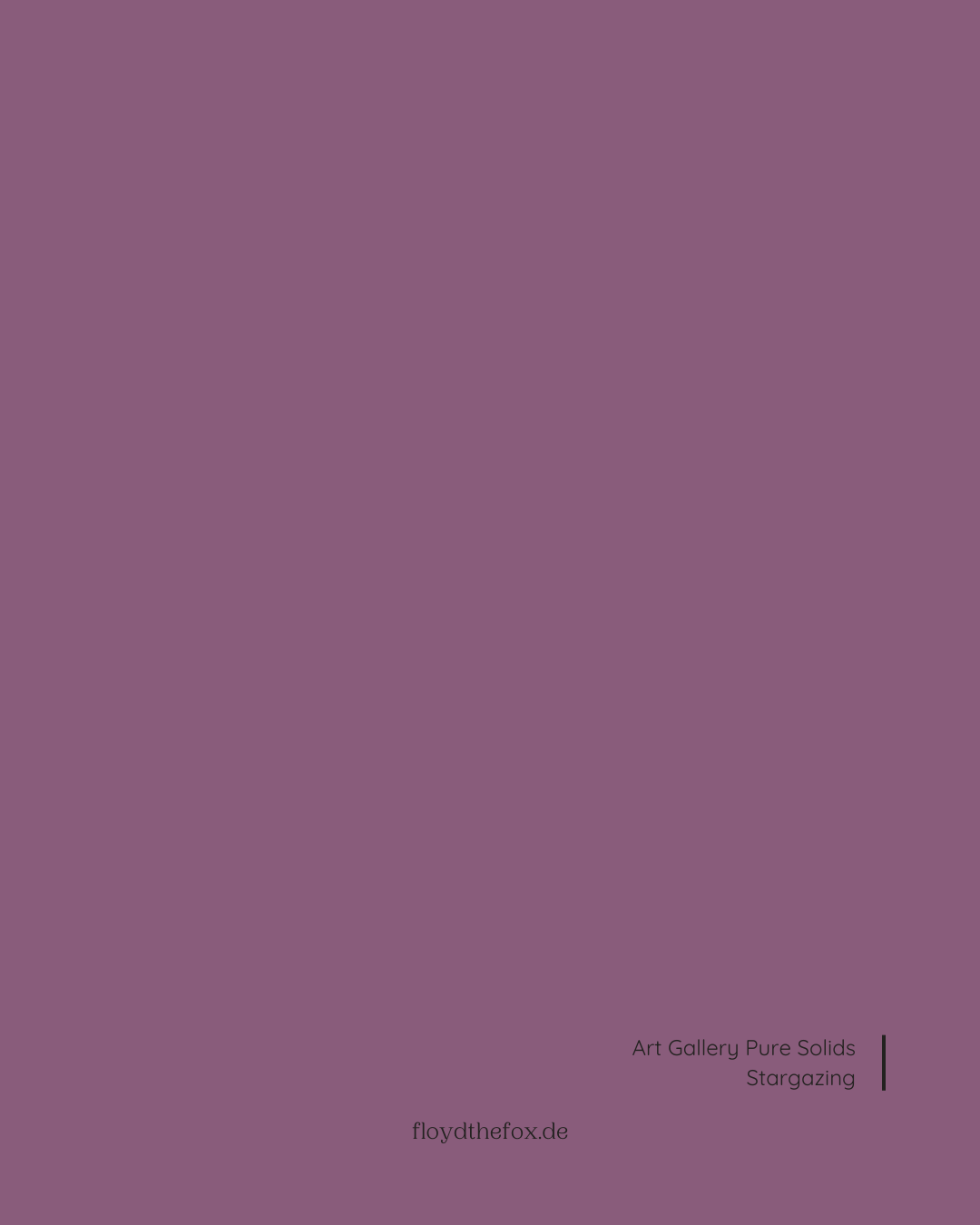 stargazing | art gallery PURE solids - floydthefox