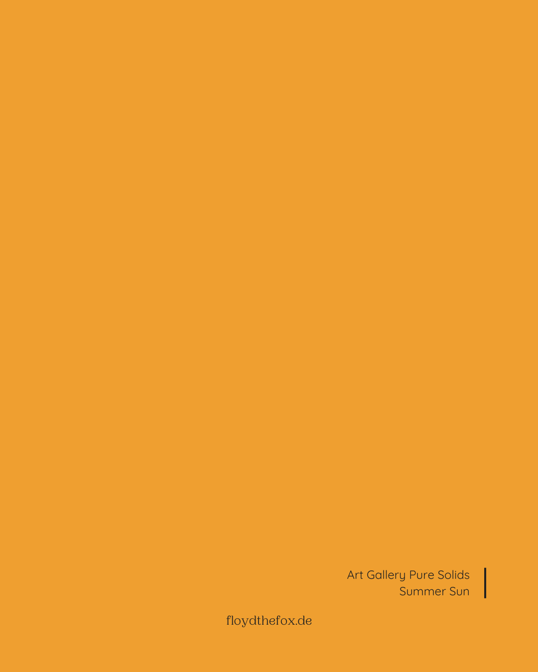 summer sun | art gallery PURE solids - floydthefox