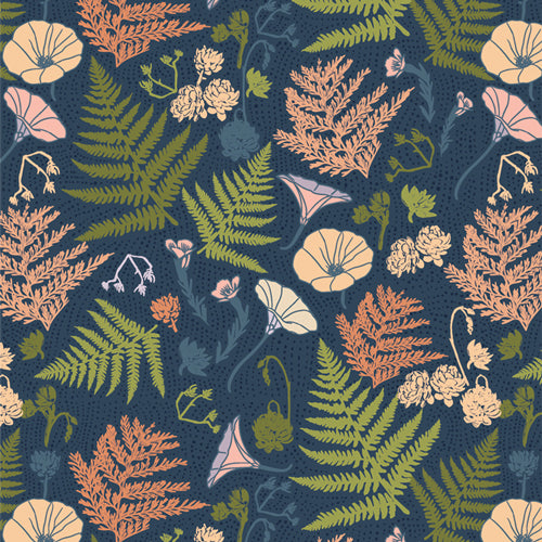 art gallery fabrics | tomales bay | coastline flora warm - floydthefox