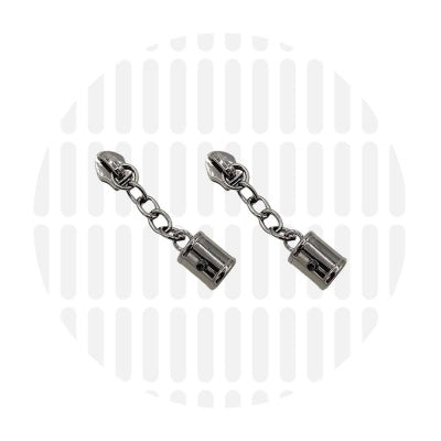 zipper zoo | slider | gun metal