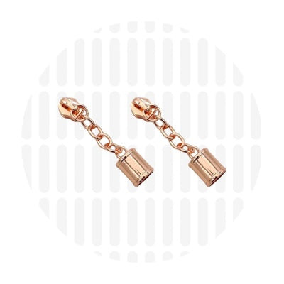zipper zoo | slider | rose gold