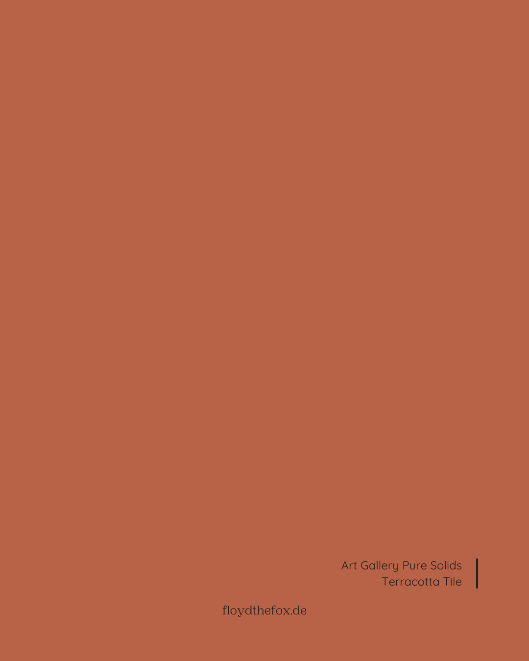 terracotta tile | art gallery PURE solids - floydthefox