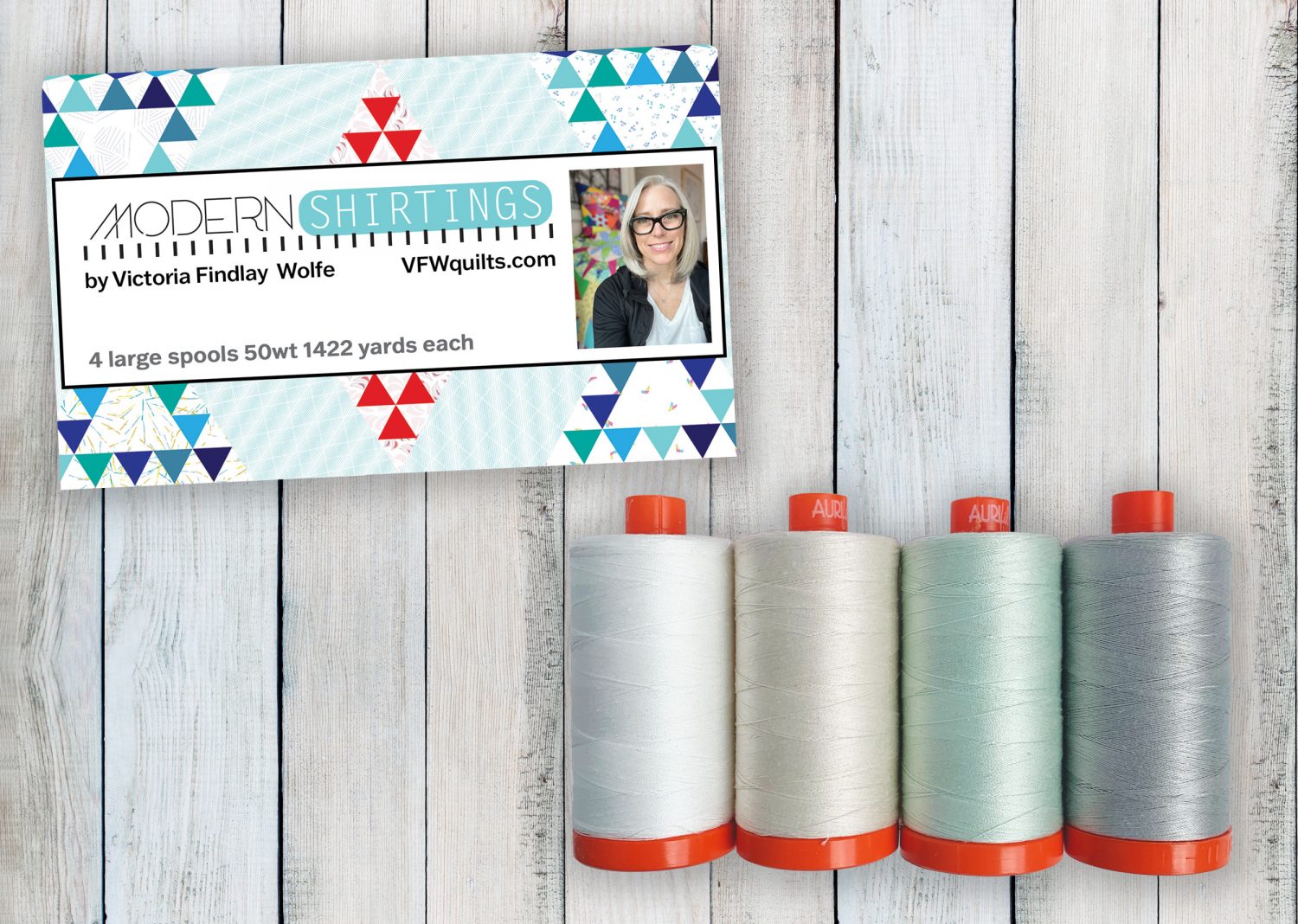 sewing thread | aurifil | modern shirtings 50wt box