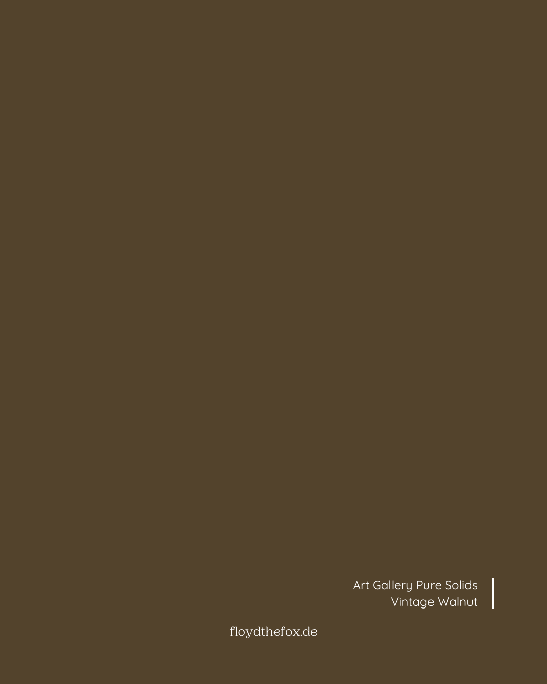 vintage walnut | art gallery PURE solids - floydthefox