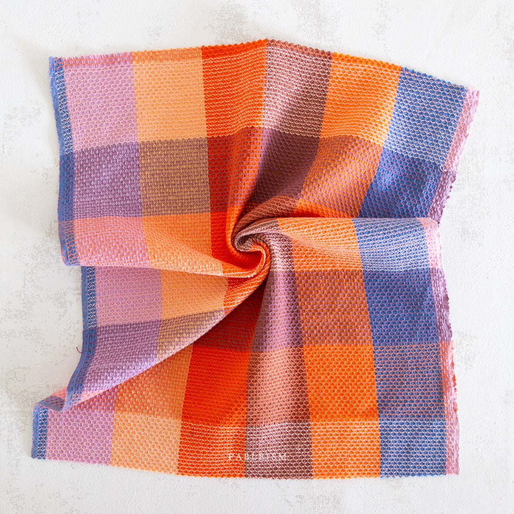 fableism supply co. | patchwork fabric | waffle happy checkers | sorbet