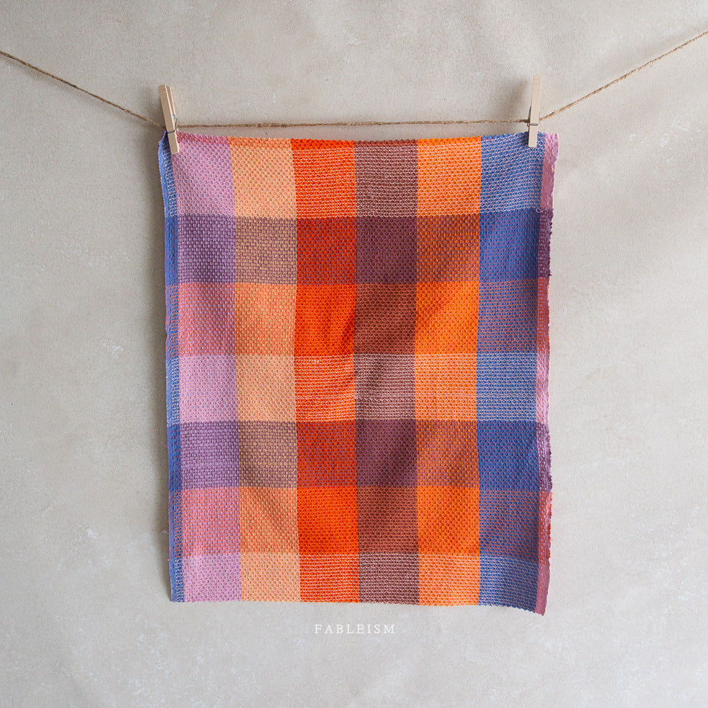 fableism supply co. | patchwork fabric | waffle happy checkers | sorbet