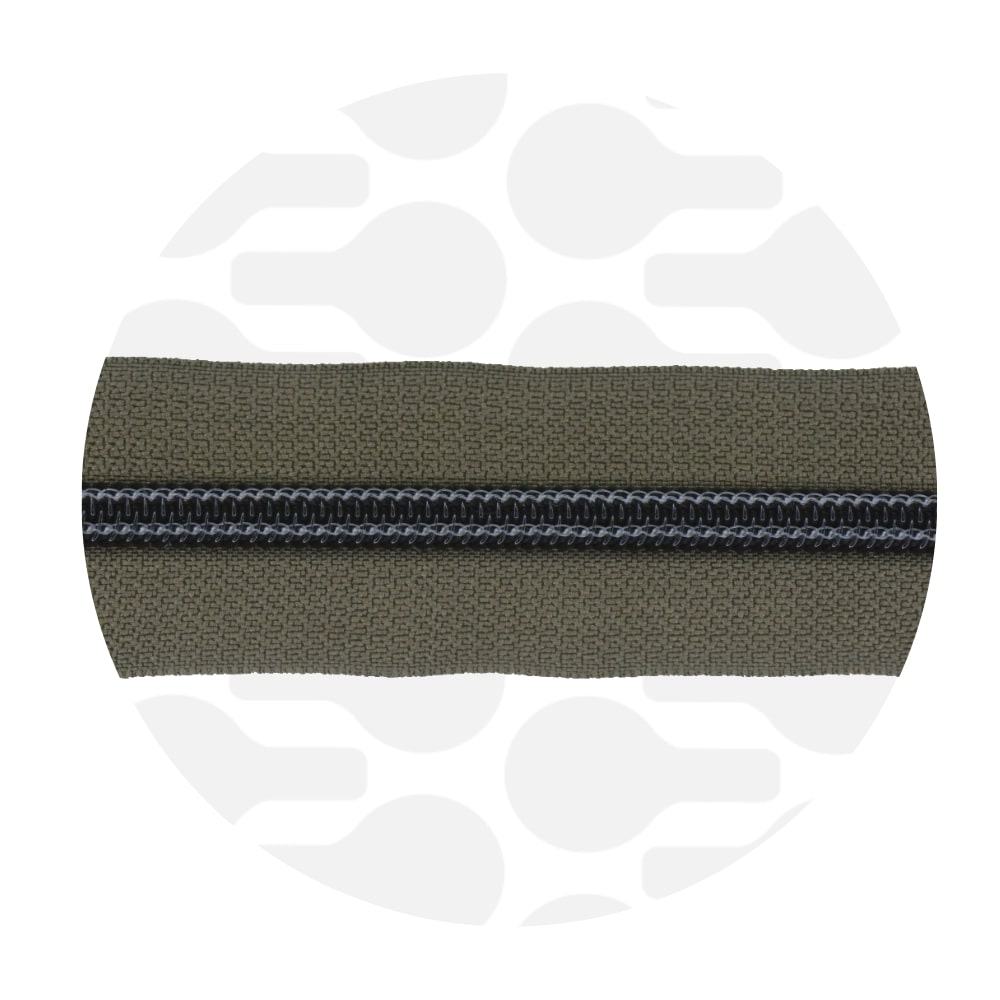 zipper zoo | endlos-reißverschluss | army green - floydthefox