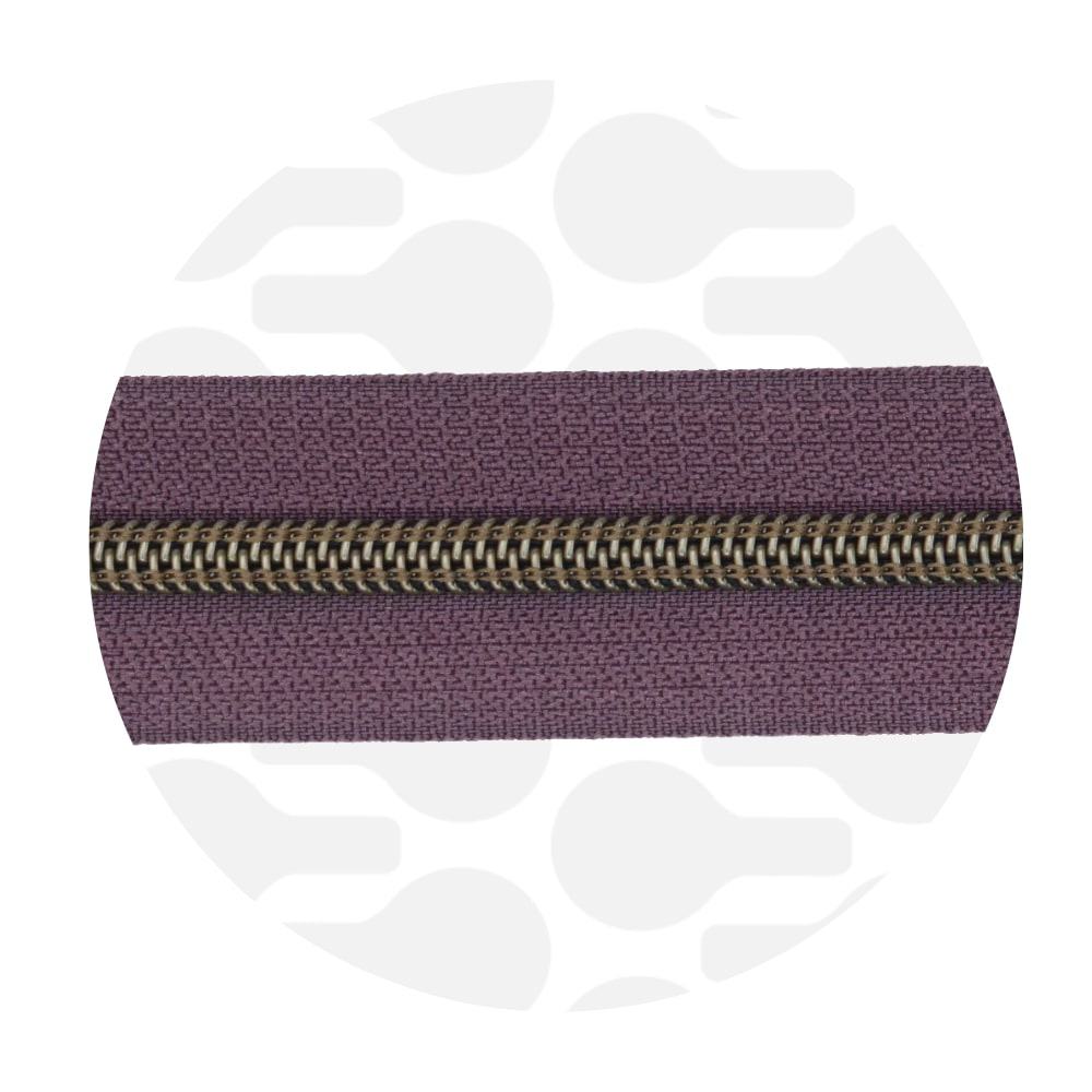 zipper zoo | endlos-reißverschluss | smokey aubergine - floydthefox