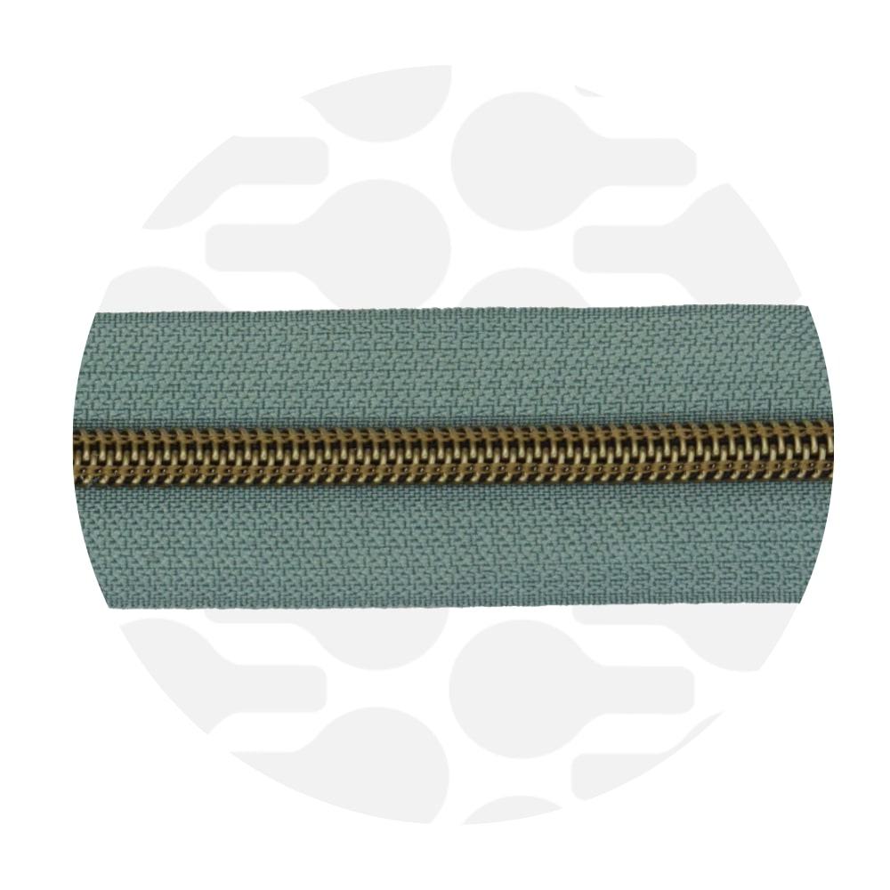 zipper zoo | endlos-reißverschluss | smokey green - floydthefox