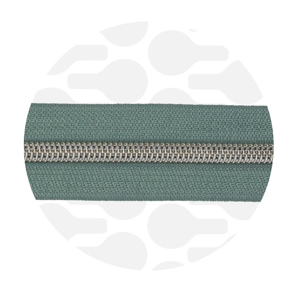 zipper zoo | endlos-reißverschluss | smokey green - floydthefox
