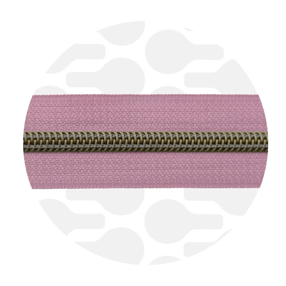 zipper zoo | endlos-reißverschluss | dusty pink - floydthefox