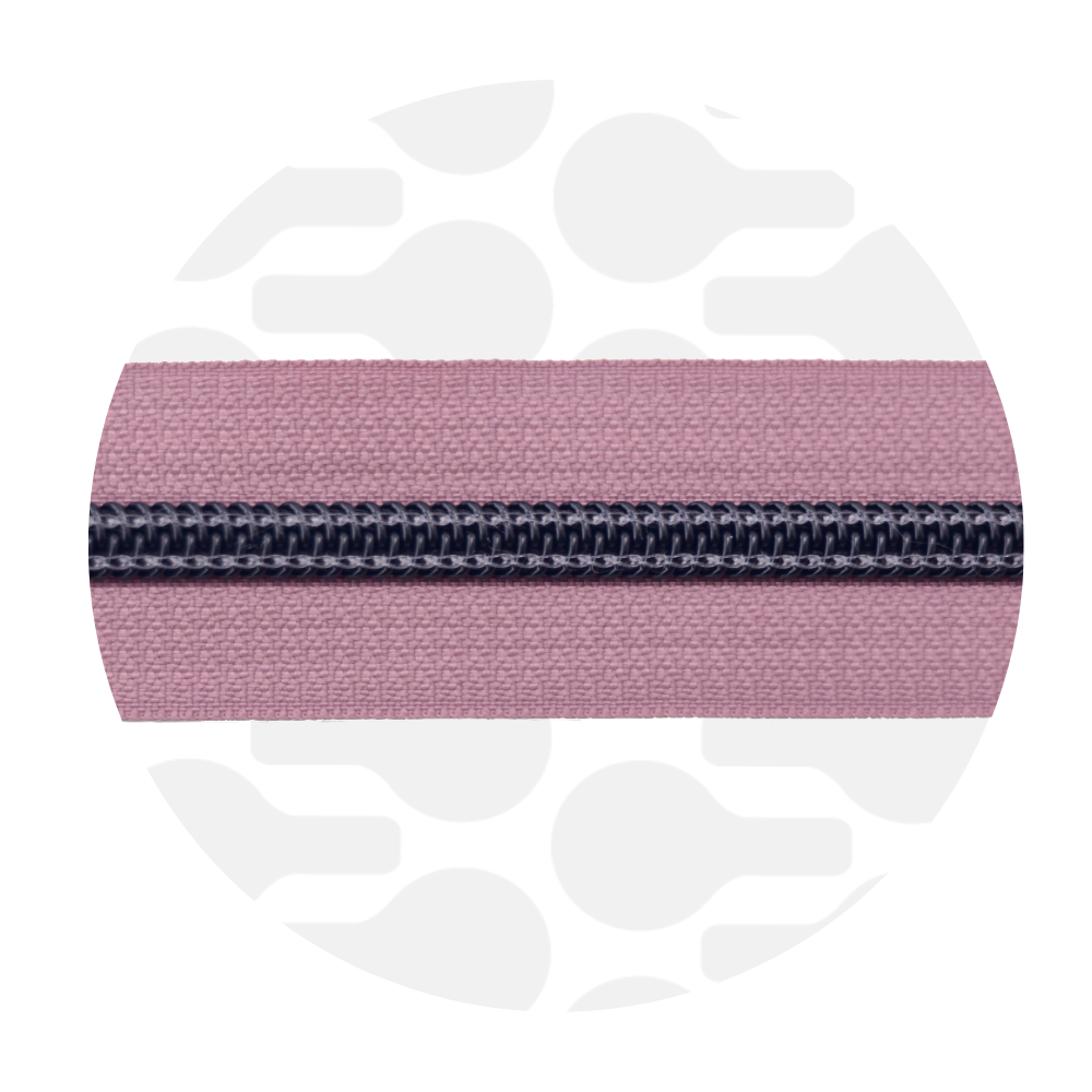 zipper zoo | endlos-reißverschluss | dusty pink - floydthefox