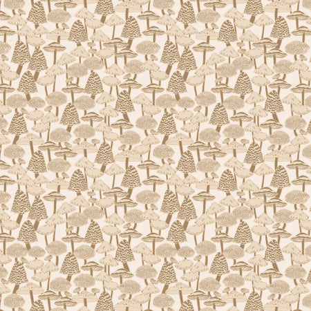 cotton+steel | falls enchantment | mushroom love | khaki - floydthefox