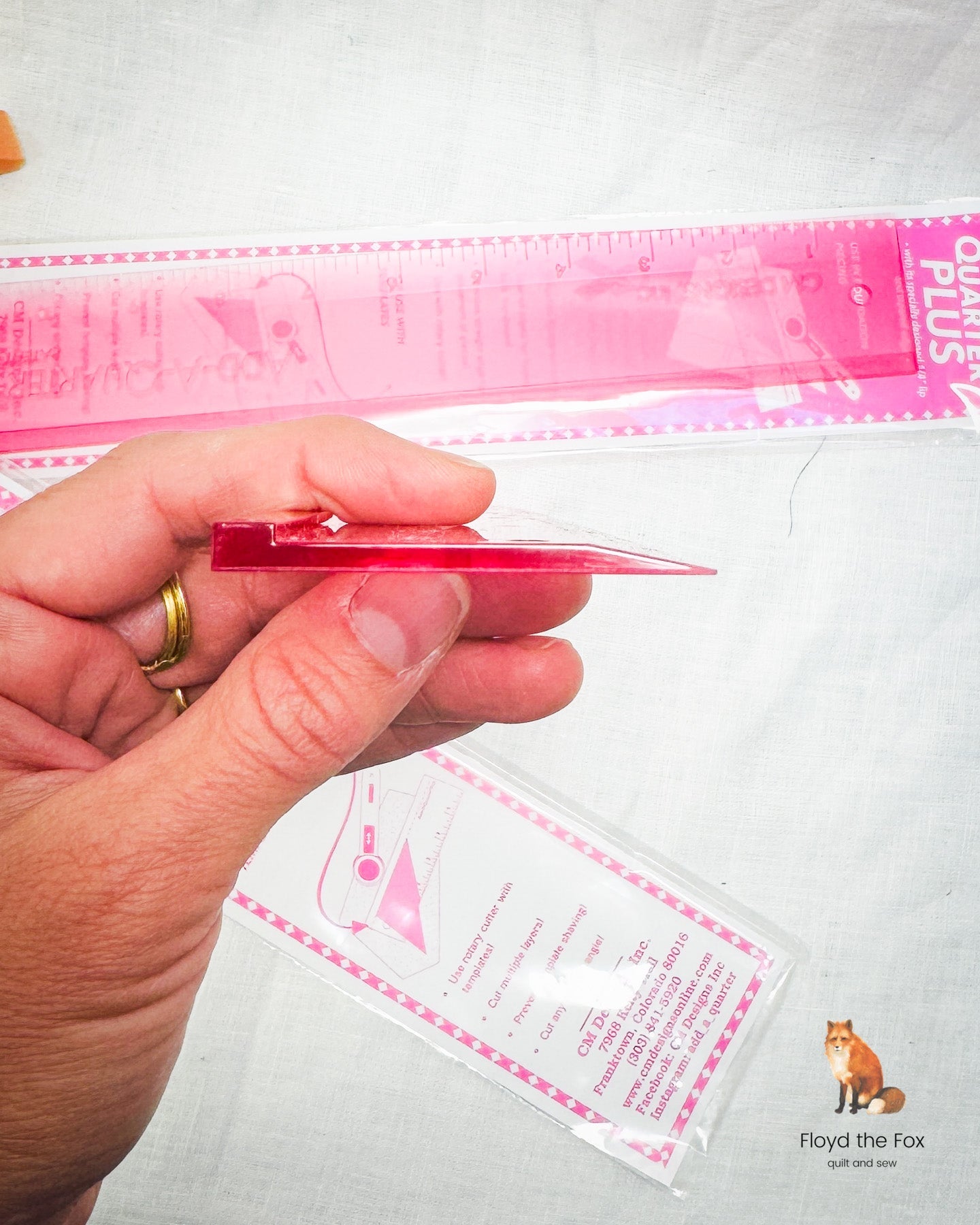 Add - A - Quarter Plus Lineal | 12 inch lang | pink - floydthefox