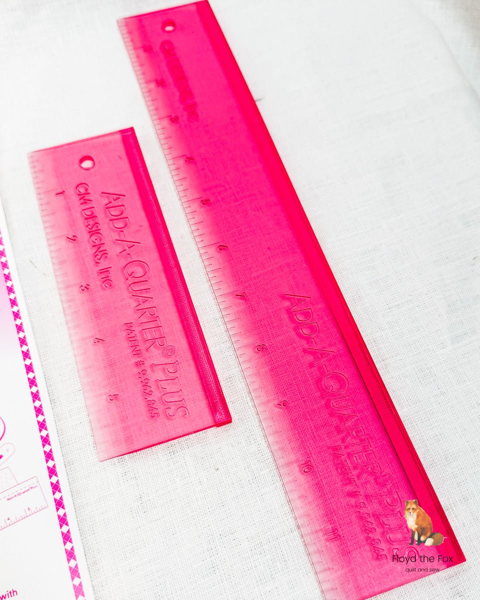 Add - A - Quarter Plus Lineal | 6 inch + 12 inch Kombi | pink - floydthefox