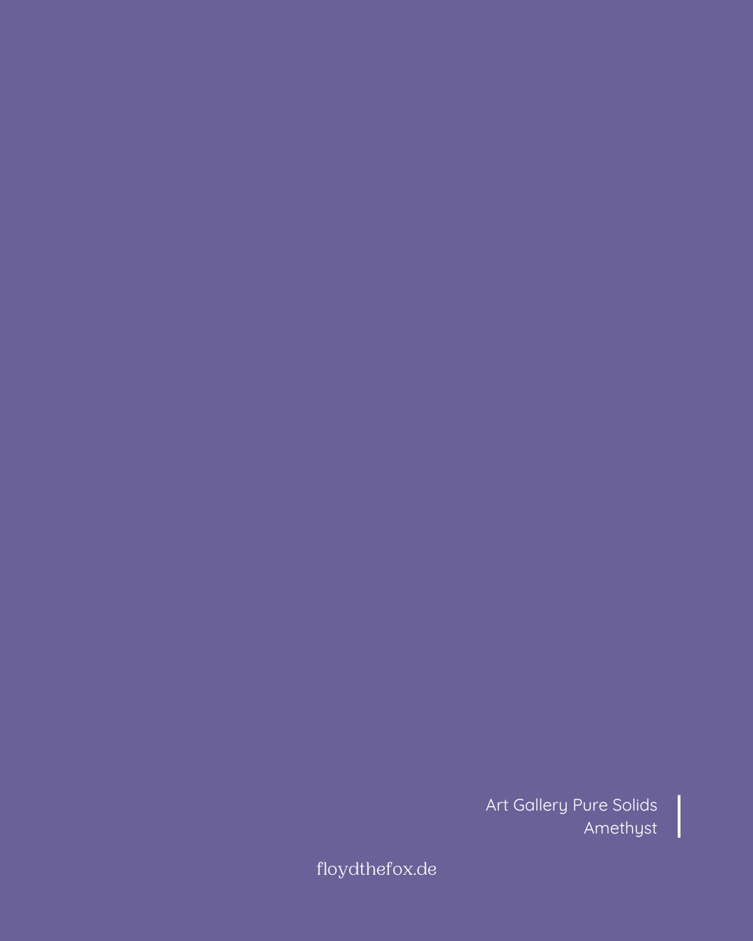 amethyst | art gallery PURE solids - floydthefox