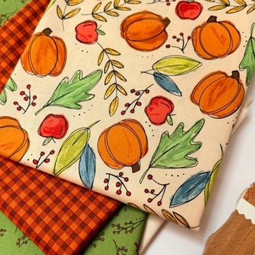 andover fabrics | patchworkstoff | harvest home | bountiful harvest cream - floydthefox