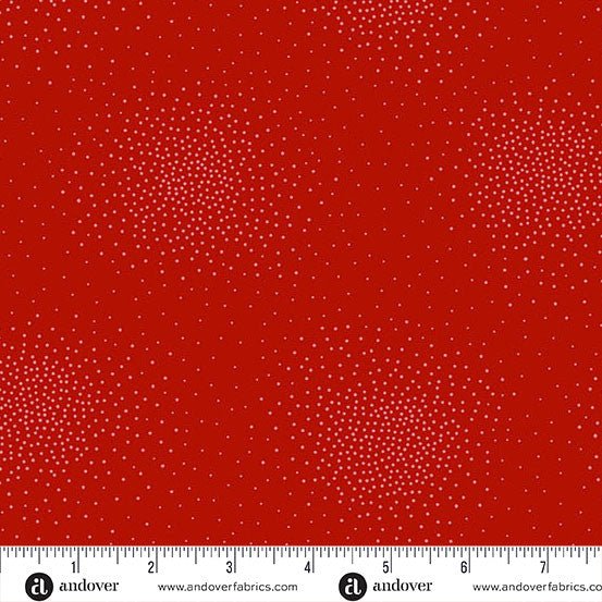 andover fabrics | patchworkstoff | spritz 2 | crimson - floydthefox