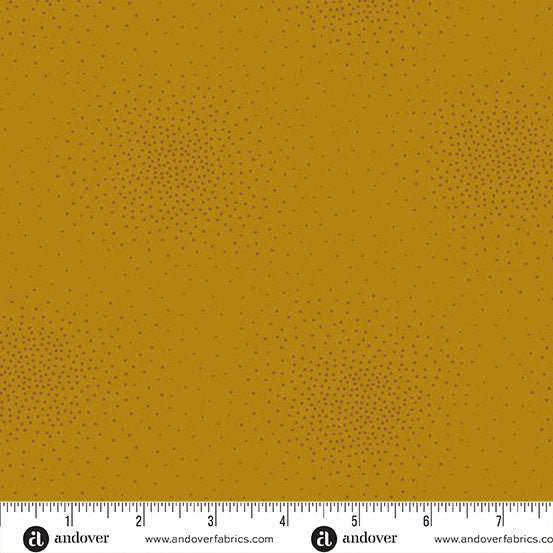 andover fabrics | patchworkstoff | spritz 2 | mustard - floydthefox