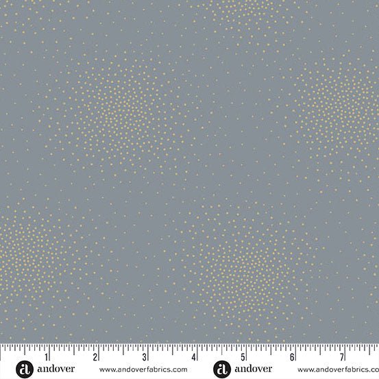 andover fabrics | patchworkstoff | spritz metallic | charcoal - floydthefox