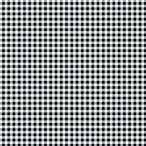 andover | patchworkstoff | ghostly garden | bitty gingham black - floydthefox