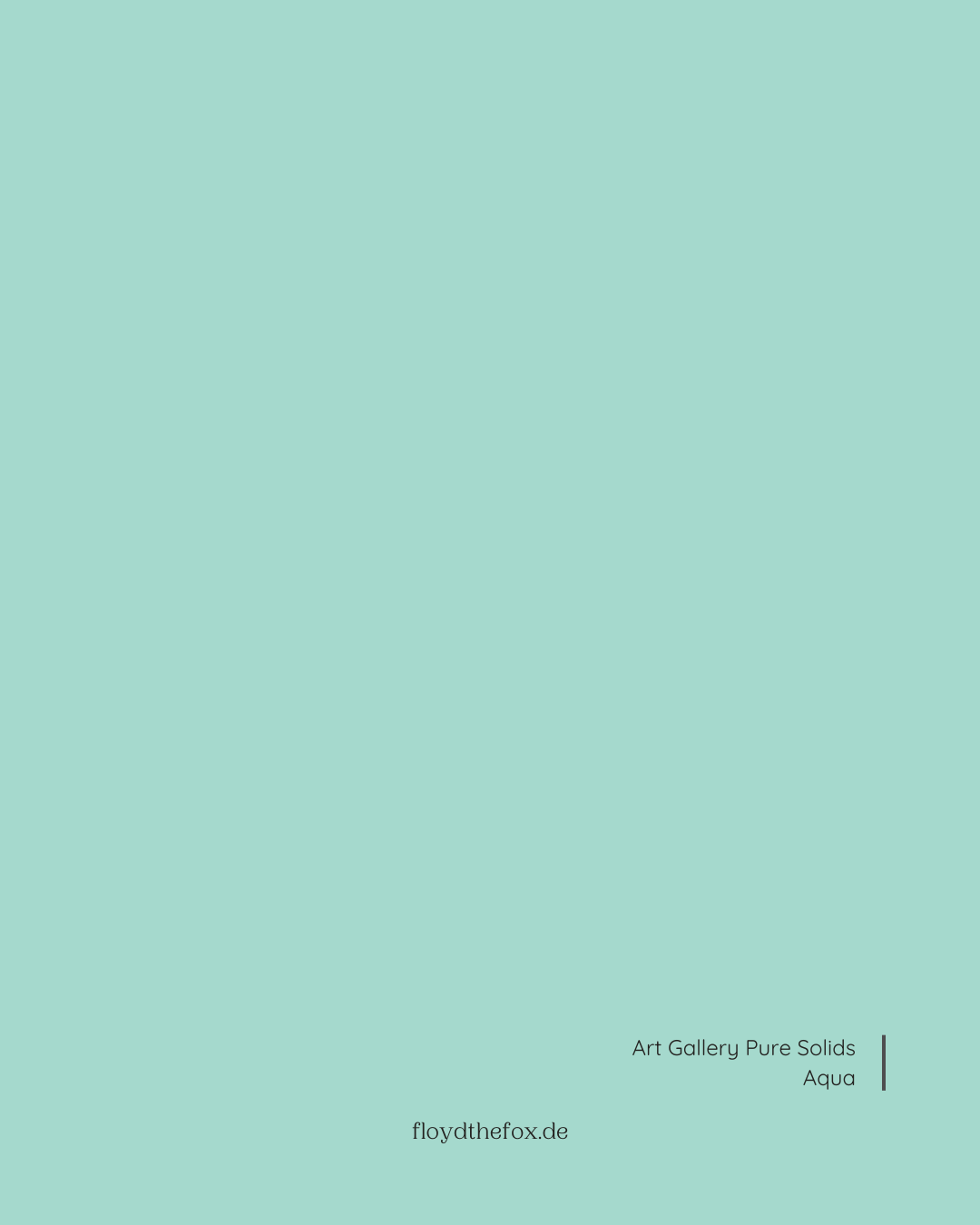 aqua | art gallery PURE solids - floydthefox