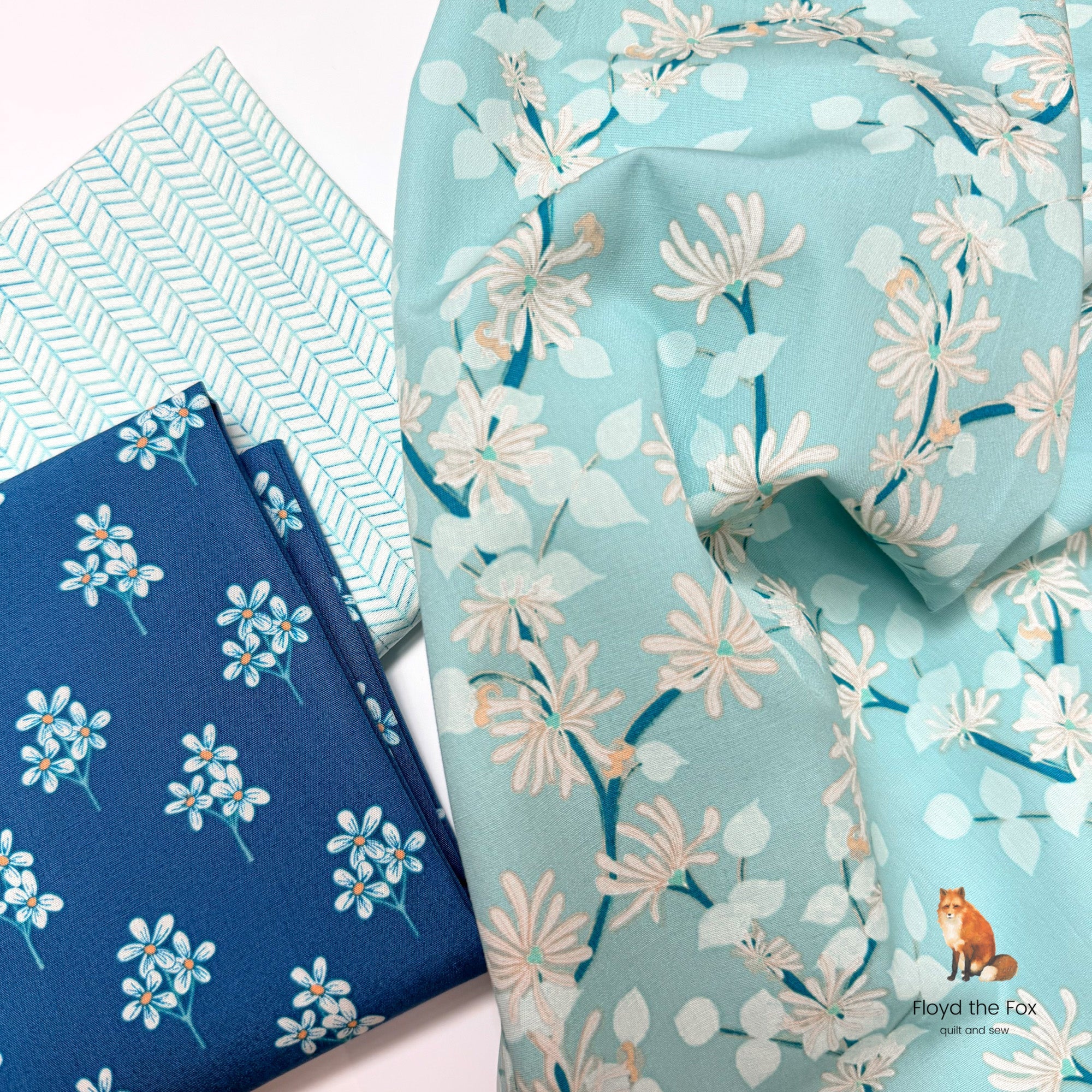 art gallery fabrics | patchworkstoff | gulf breeze | coastal jasmine - floydthefox
