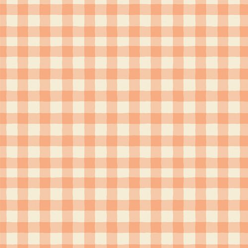 art gallery fabrics | storyteller plaids | small plaid of my dreams | apricot - floydthefox