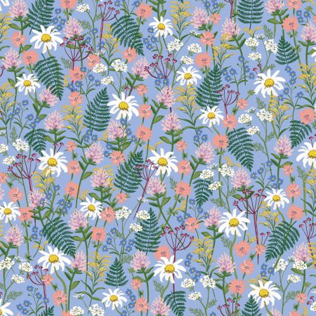 batist | rifle paper | wildwood wildflowers periwinkle - floydthefox