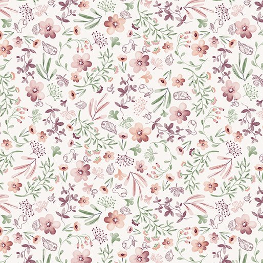 benartex | sweet meadow | wildflower meadow cream - floydthefox