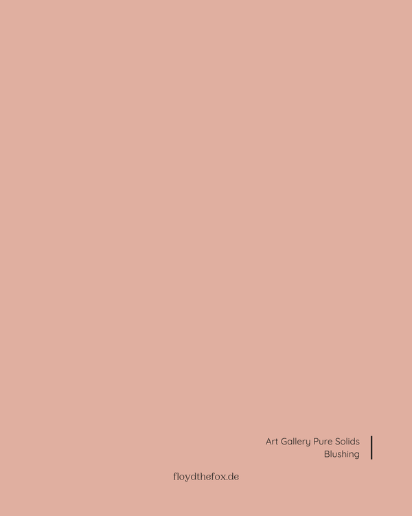 blushing | art gallery PURE solids