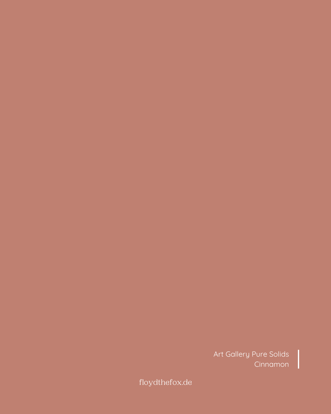 cinnamon | art gallery PURE solids - floydthefox