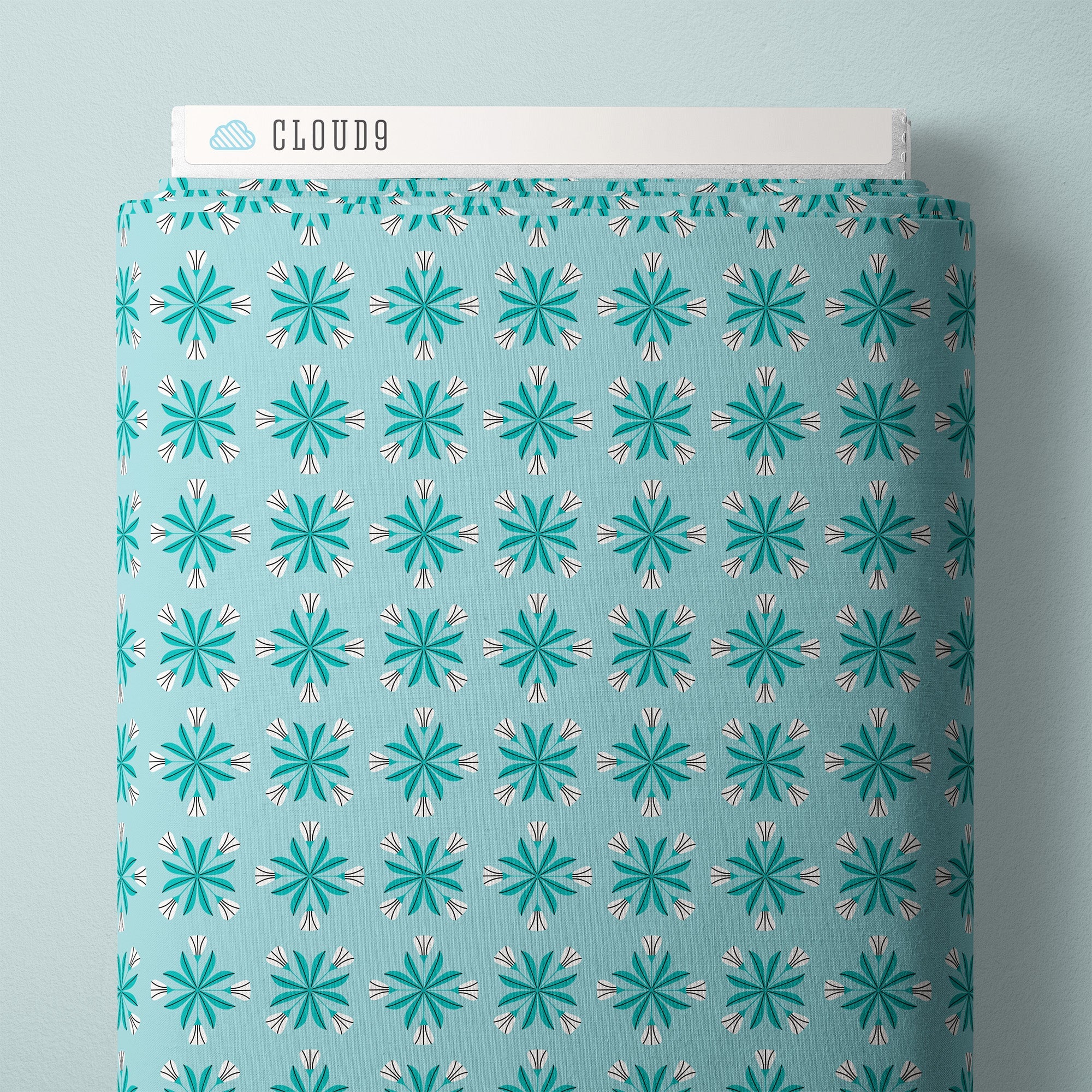 cloud9 BIO | reindeer romance | snowflake blossoms turquoise - floydthefox