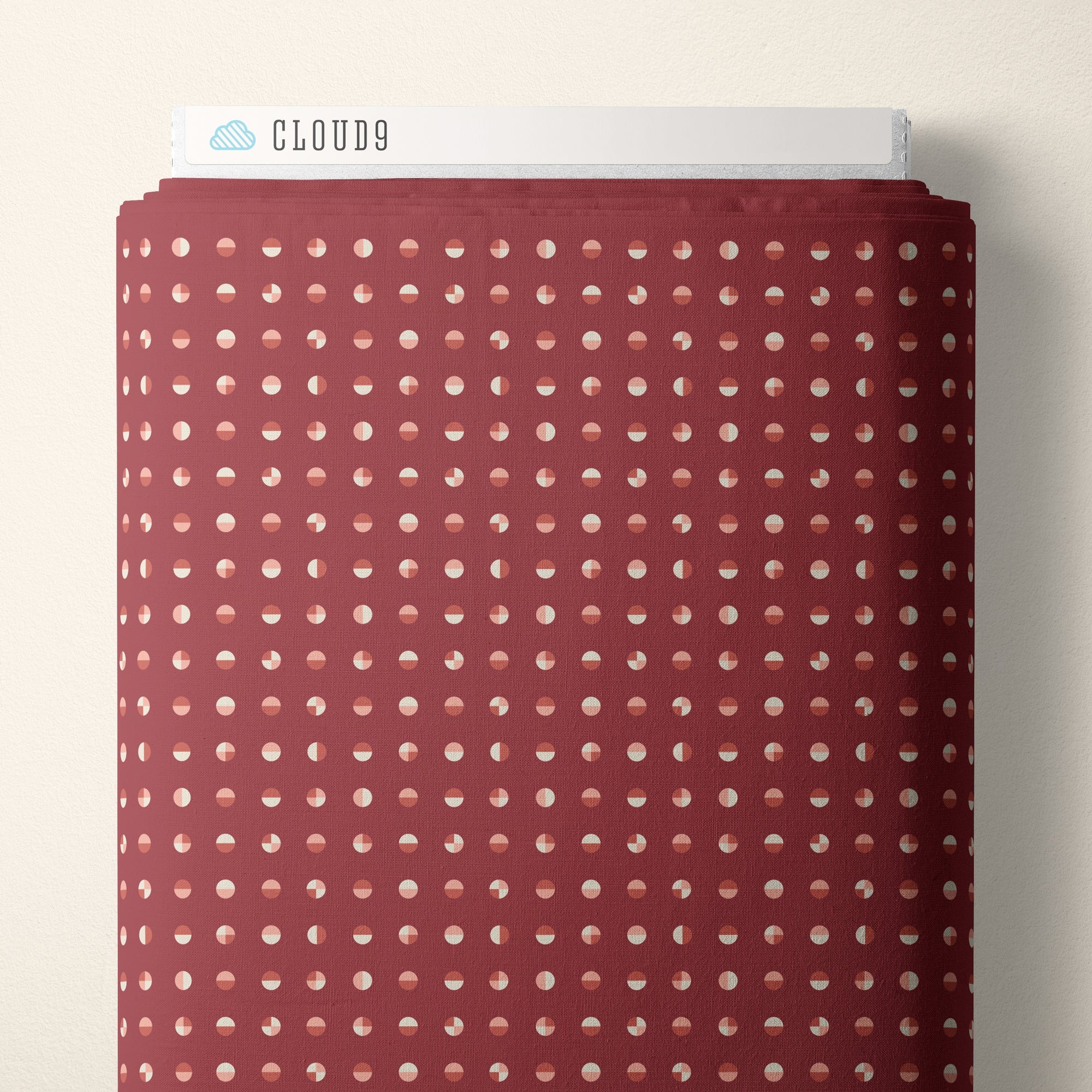 cloud9 fabrics | patchworkstoff | american bold | circular deep rust - floydthefox