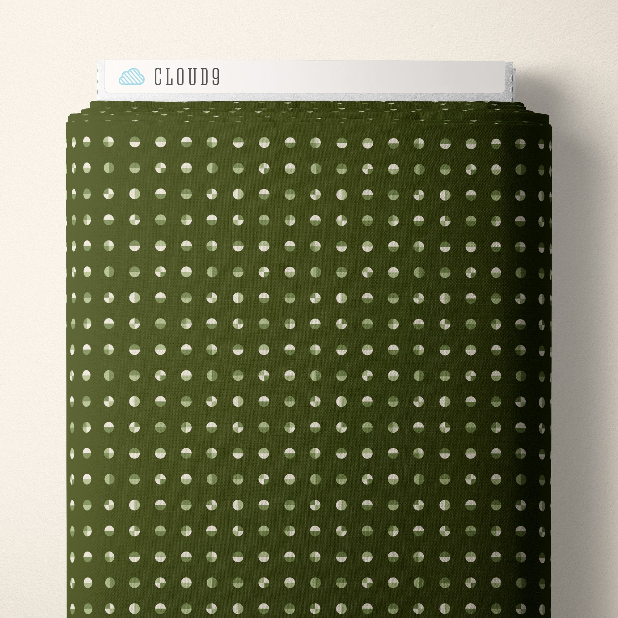 cloud9 fabrics | patchworkstoff | american bold | circular quite green - floydthefox